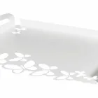 Biała, beżowa lub z kości słoniowej żelazna taca do serwowania Made in Italy - Leiden Viadurini