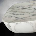 Zaprojektuj tacę z białego marmuru Carrara Arabescato Made in Italy - Rock Viadurini
