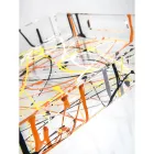 Wielokolorowa taca z pleksi w 2 rozmiarach Made in Italy - Multicolor Viadurini