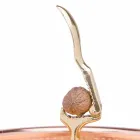 Ręcznie robiona taca na dziadki do orzechów z cynowanej miedzi 28 cm - Paronzo Viadurini