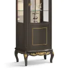 Klasyczna gablota z białego orzecha lub drewna moka Made in Italy - Chantilly Viadurini