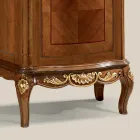 Klasyczna gablota z białego orzecha lub drewna moka Made in Italy - Chantilly Viadurini