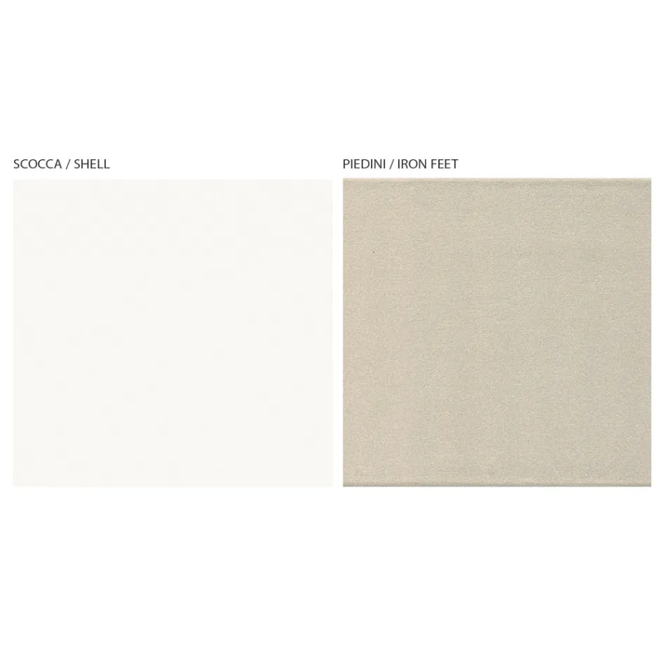 Witryna do salonu z 1 drzwiami w kolorze białym i wykończeniem Canaletto Made in Italy - Gerd Viadurini