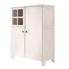 Witryna do salonu z litego drewna jodłowego Made in Italy - Pascual Viadurini