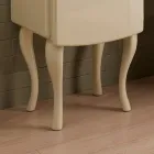 Jednokolorowa witryna z wewnętrznymi szklanymi półkami Made in Italy - Candy Viadurini