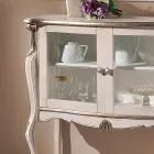 Prezentacja salonu 2 drzwi z orzecha lub białego drewna Made in Italy - Londyn Viadurini