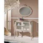 Prezentacja salonu 2 drzwi z orzecha lub białego drewna Made in Italy - Londyn Viadurini