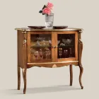 Prezentacja salonu 2 drzwi z orzecha lub białego drewna Made in Italy - Londyn Viadurini