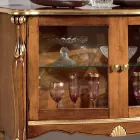 Prezentacja salonu 2 drzwi z orzecha lub białego drewna Made in Italy - Londyn Viadurini