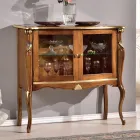 Prezentacja salonu 2 drzwi z orzecha lub białego drewna Made in Italy - Londyn Viadurini