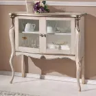 Prezentacja salonu 2 drzwi z orzecha lub białego drewna Made in Italy - Londyn Viadurini