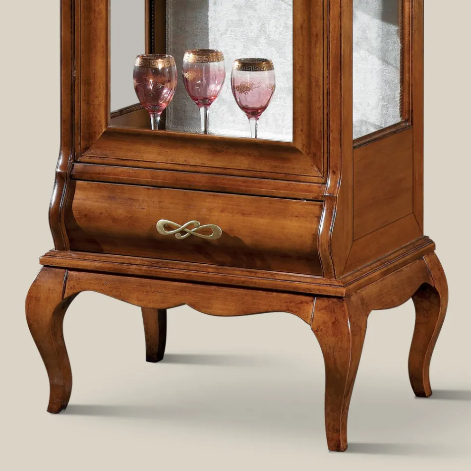 Luksusowa prezentacja salonu z klasycznego drewna orzechowego Made in Italy - Hastings Viadurini