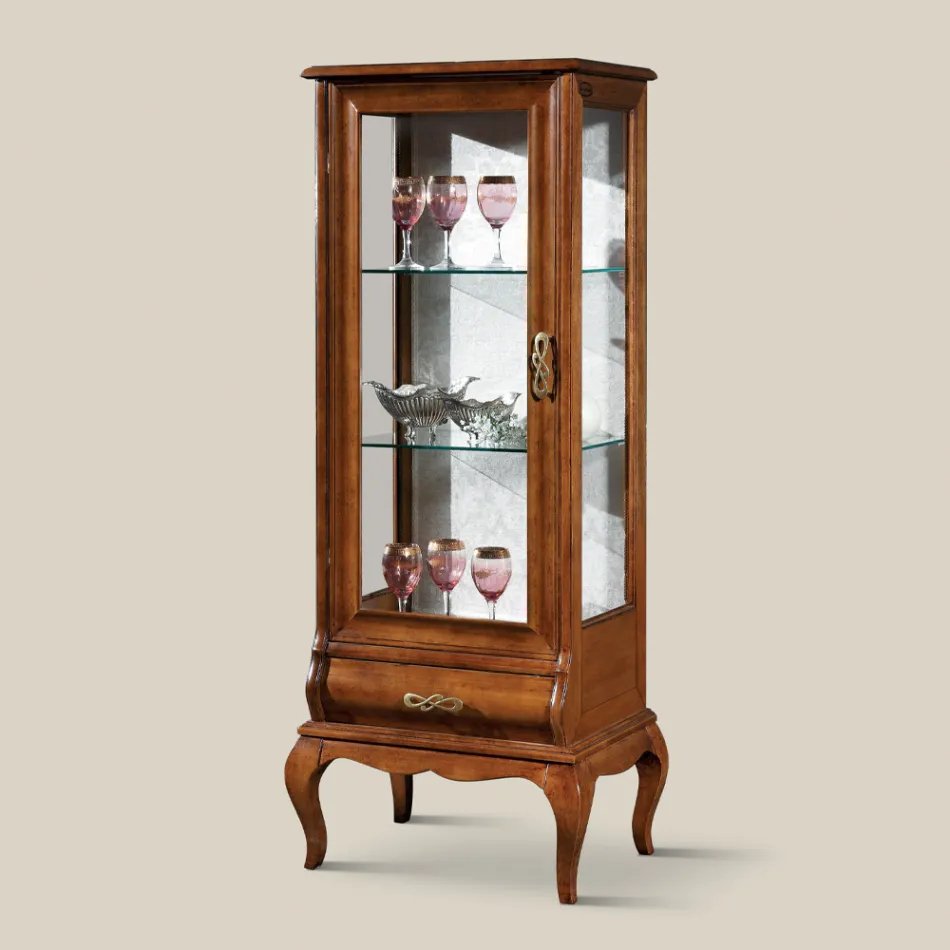 Luksusowa prezentacja salonu z klasycznego drewna orzechowego Made in Italy - Hastings Viadurini