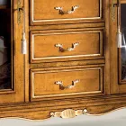 Szafka do salonu z drewna z 2 drzwiami i 5 szufladami Made in Italy - Richard Viadurini