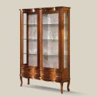 Drewniana gablota w stylu klasycznym z drzwiami i szufladami Made in Italy - Versaille Viadurini