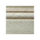 Drewniana witryna z patynowanym wykończeniem w kolorze kości słoniowej. Wyprodukowano we Włoszech - Fosta Viadurini