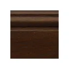 Drewniana witryna z patynowanym wykończeniem w kolorze orzecha z dekoracją w kształcie lilii Made in Italy - Women Viadurini