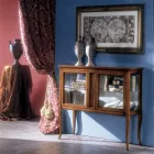 Witryna z litego drewna Toulipier Made in Italy - Chantico Viadurini