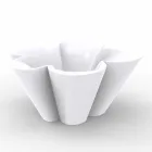 Sadzarka Vondom Agatha o nowoczesnym, kolorowym polietylonie zewnętrznym Viadurini