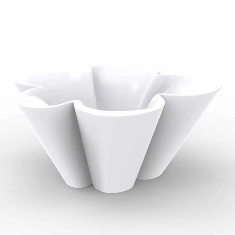 Sadzarka Vondom Agatha o nowoczesnym, kolorowym polietylonie zewnętrznym Viadurini