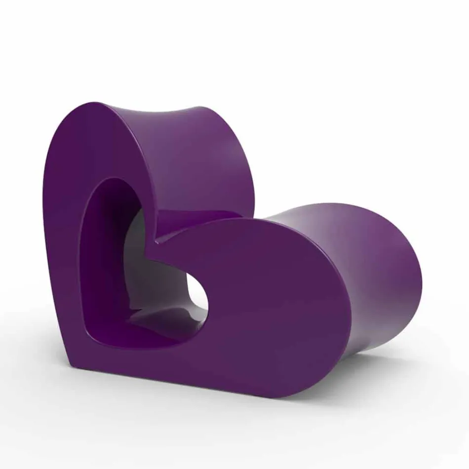 Nowoczesny fotel zewnętrzny Vondom Agatha w kolorowym polietylenie Viadurini