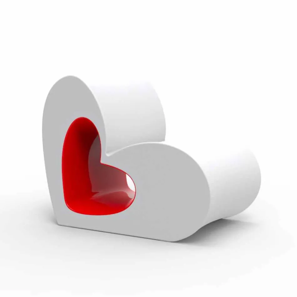 Nowoczesny fotel zewnętrzny Vondom Agatha w kolorowym polietylenie Viadurini