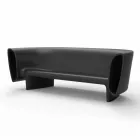 Nowoczesna, czarna, lakierowana sofa ogrodowa Vondom Bum Bum Viadurini