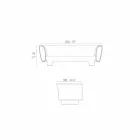 Nowoczesna, czarna, lakierowana sofa ogrodowa Vondom Bum Bum Viadurini