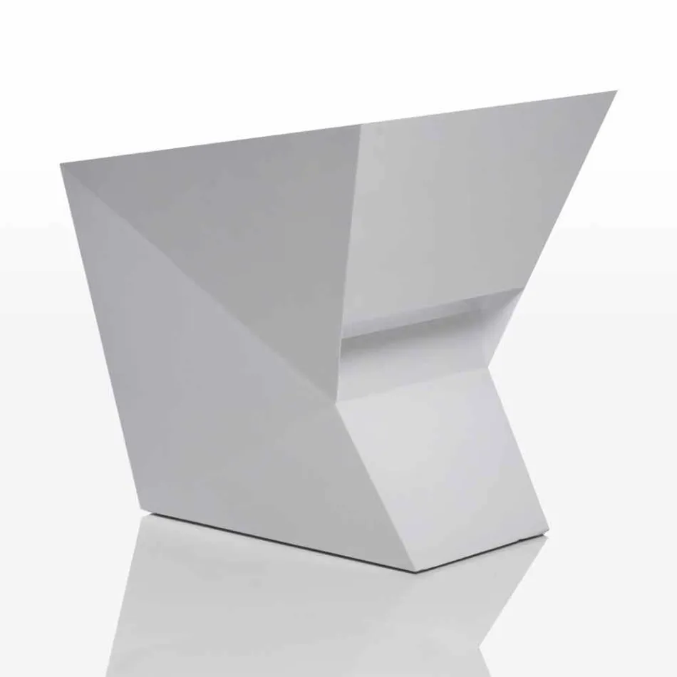 Biały, lakierowany fotel ogrodowy Vondom Faz o nowoczesnym designie Viadurini