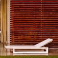 Vondom Frame leżak ogrodowy design z białego polietylenu