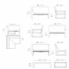 Salon ogrodowy Vondom Frame o nowoczesnym wystroju Viadurini