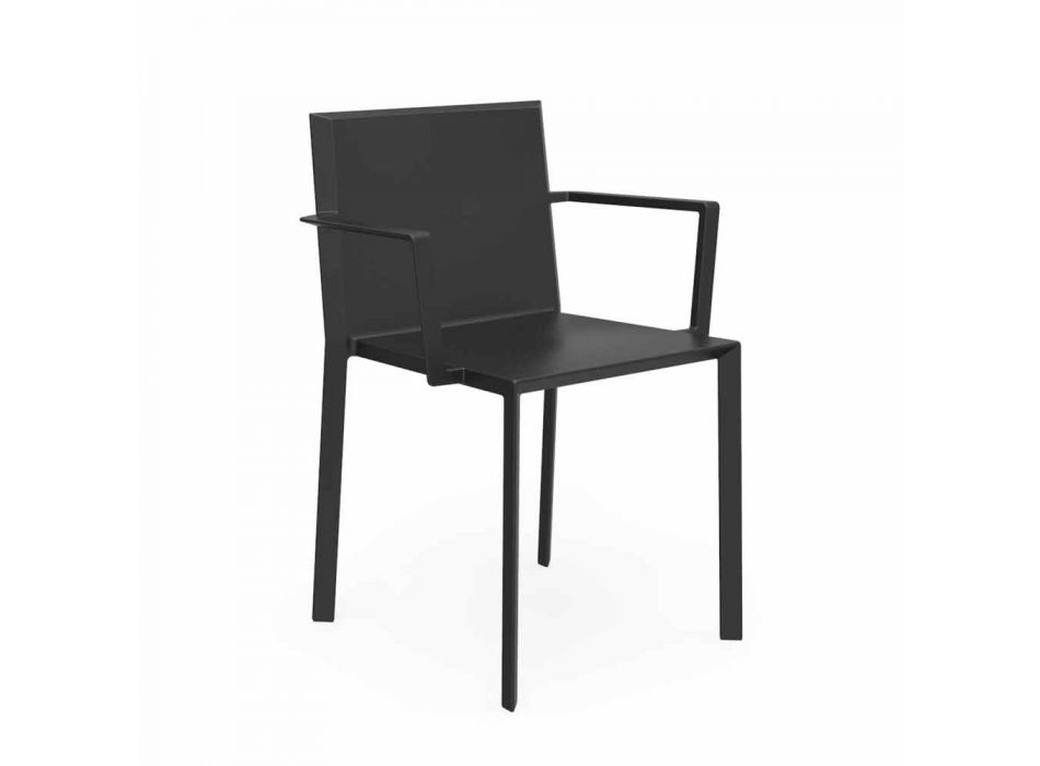 Krzesło kwarcowe Vondom z podłokietnikami o nowoczesnym designie Viadurini