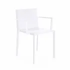 Krzesło kwarcowe Vondom z podłokietnikami o nowoczesnym designie Viadurini