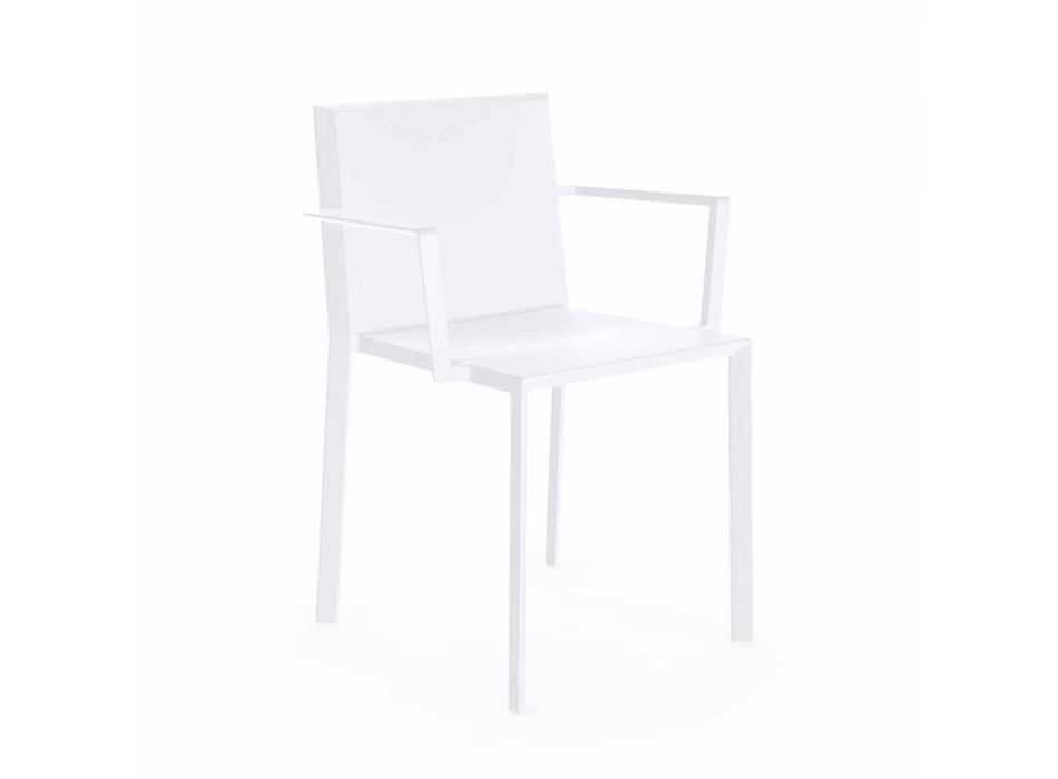 Krzesło kwarcowe Vondom z podłokietnikami o nowoczesnym designie Viadurini