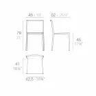 Krzesło ogrodowe Vondom Quartz z nowoczesnym wzornictwem Viadurini