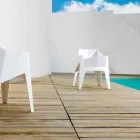 Kolorowe krzesło ogrodowe Vondom Voxel o nowoczesnym designie Viadurini