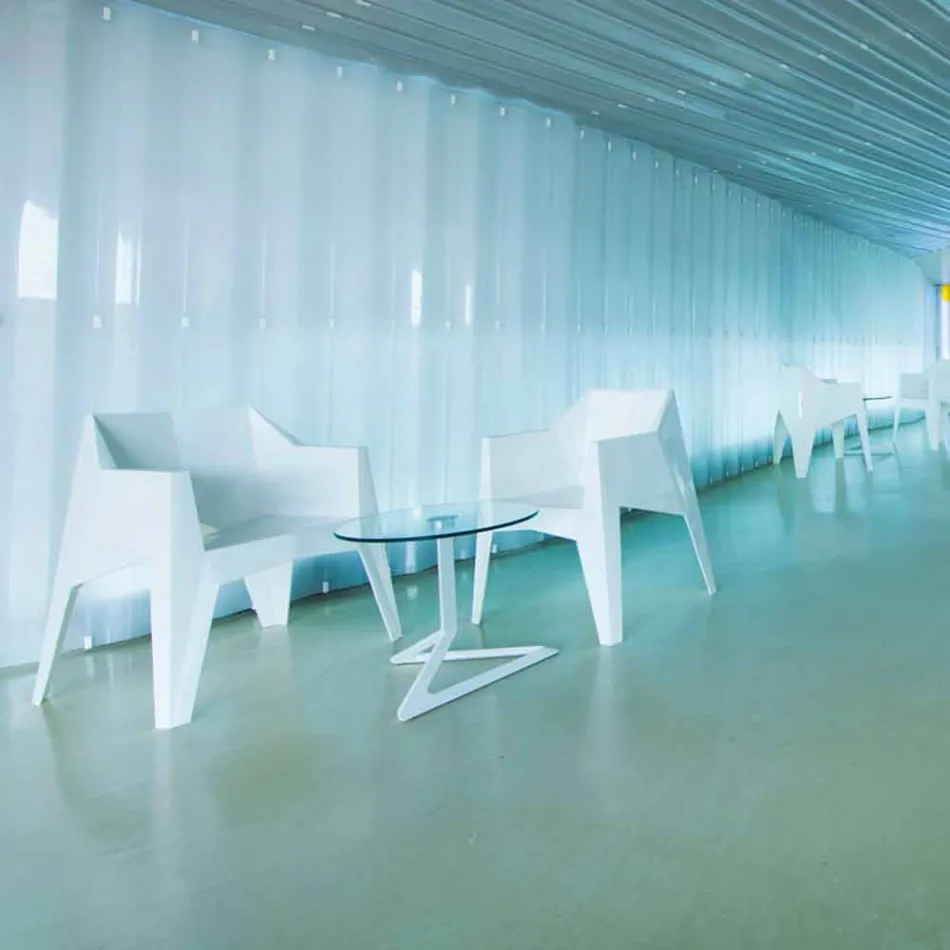 Kolorowe krzesło ogrodowe Vondom Voxel o nowoczesnym designie Viadurini