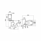Water Monobloc Classic w białej ceramice z pudełkiem Made in Italy - Marwa Viadurini