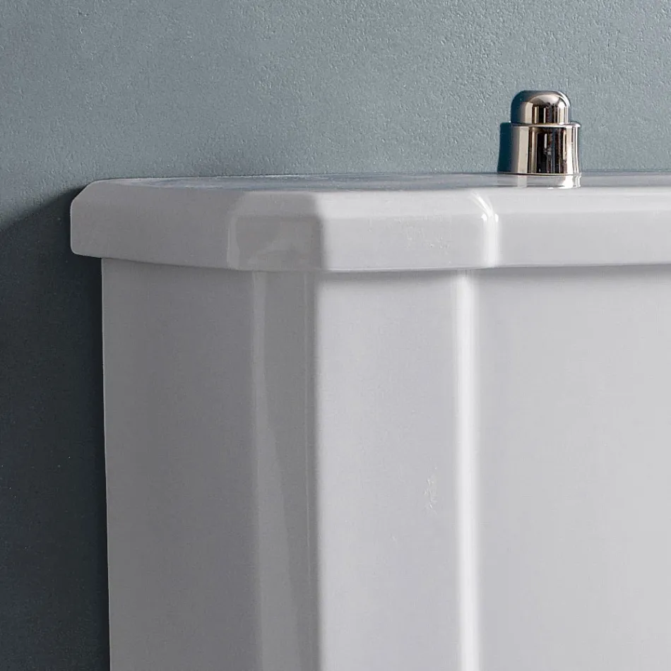 Water Monobloc Classic w białej ceramice z pudełkiem Made in Italy - Marwa Viadurini