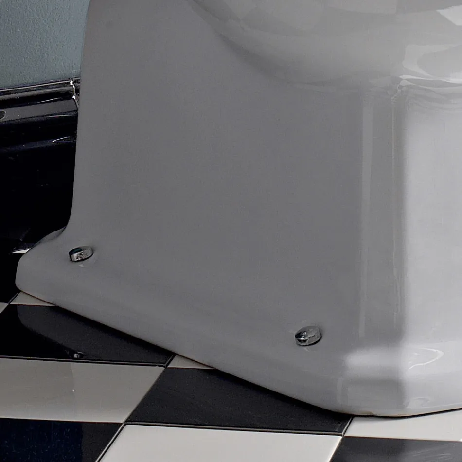 Water Monobloc Classic w białej ceramice z pudełkiem Made in Italy - Marwa Viadurini